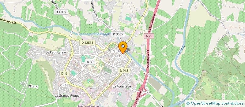 localisation de l'entreprise SCI DIAGONAL  PEZENAS