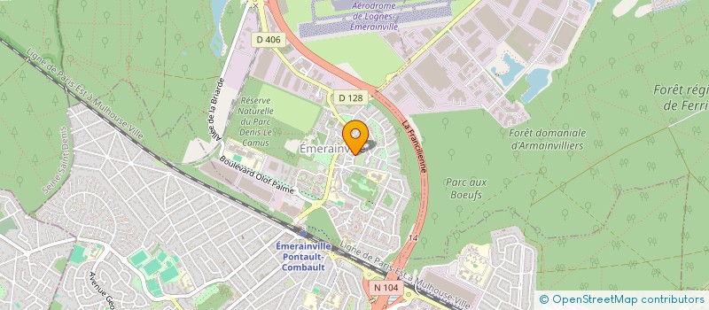 localisation de l'entreprise SCI DIAGONAL  EMERAINVILLE