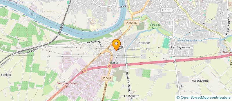 localisation de l'entreprise SCI DIAGONALE  BOURG-DE-PEAGE