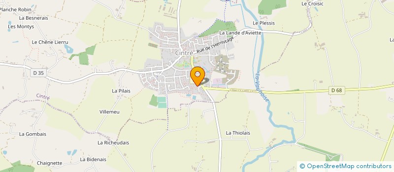 localisation de l'entreprise SCI DIALI  CINTRE