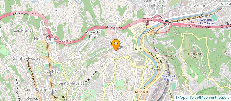 localisation de l'entreprise SCI DIAM  NICE