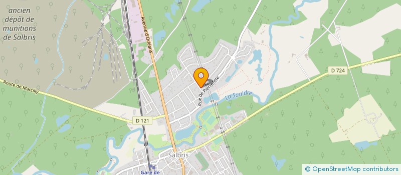 localisation de l'entreprise SCI DIAM'S  SALBRIS