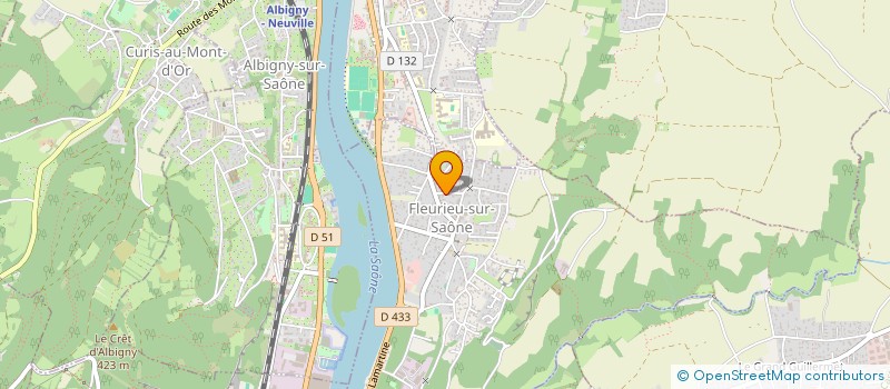 localisation de l'entreprise SCI DIAMAN  FLEURIEU-SUR-SAONE