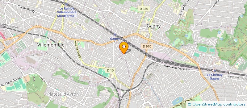 localisation de l'entreprise SCI DIAMANT  GAGNY