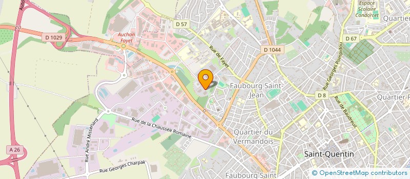 localisation de l'entreprise SCI DIAMANTISSIMMO à SAINT-QUENTIN
