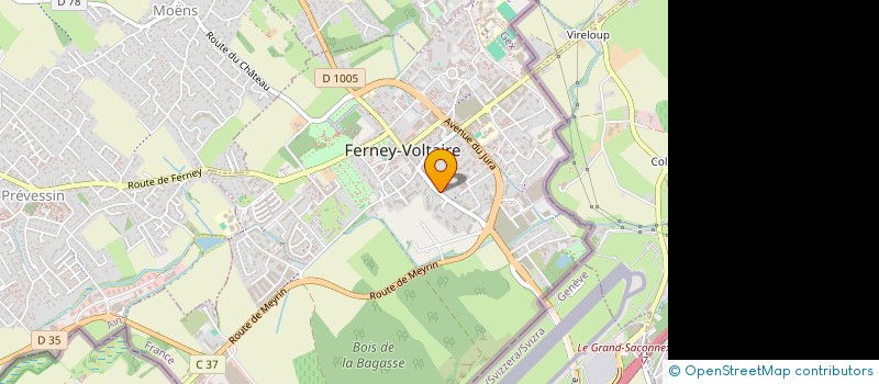 localisation de l'entreprise SCI DIAMI  ORNEX