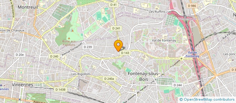 localisation de l'entreprise SCI DIAMOND AND PLATINIUM à FONTENAY-SOUS-BOIS