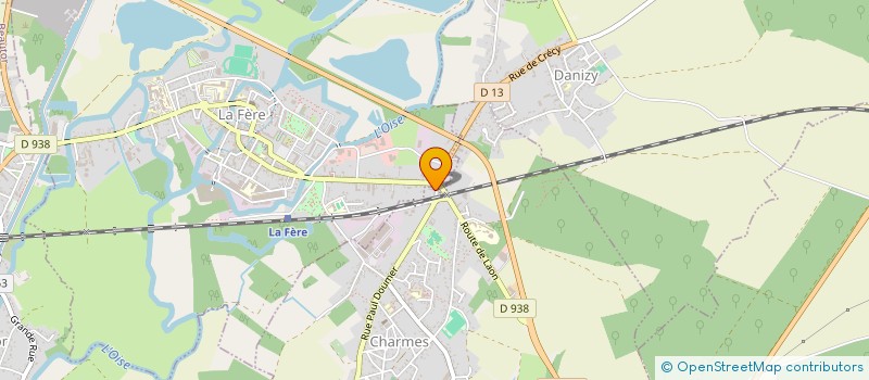 localisation de l'entreprise SCI DIANA à LA FERE