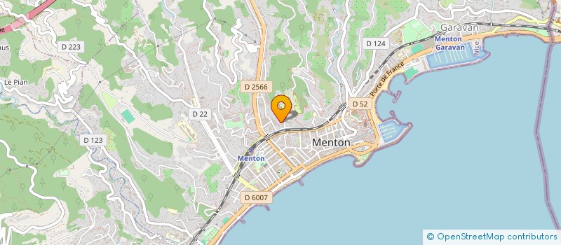localisation de l'entreprise SCI DIANDRA à MENTON