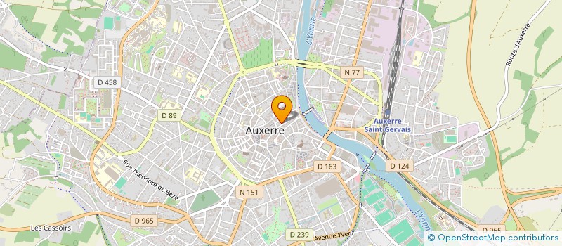 localisation de l'entreprise SCI DIANE à AUXERRE