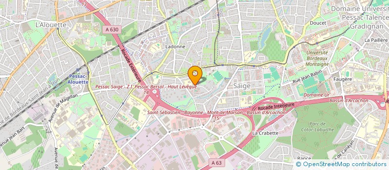 localisation de l'entreprise SCI DIANE  PESSAC