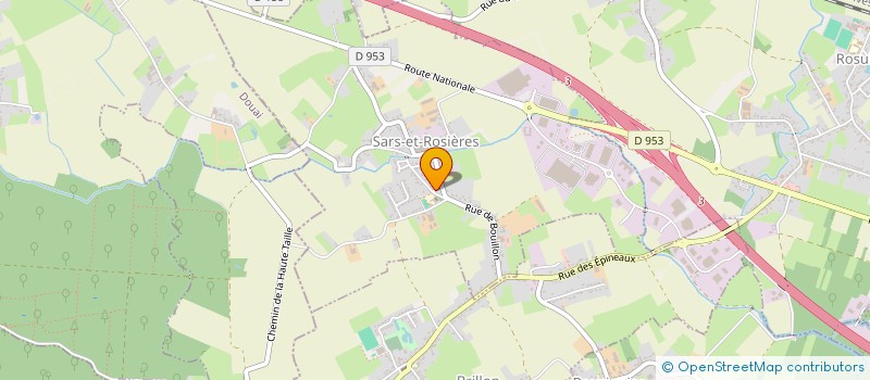 localisation de l'entreprise SCI DIANE 62  SARS-ET-ROSIERES