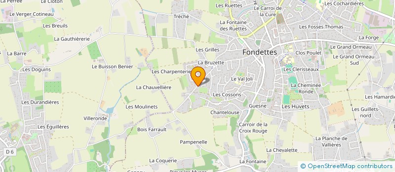 localisation de l'entreprise SCI DIANE IMMO à FONDETTES