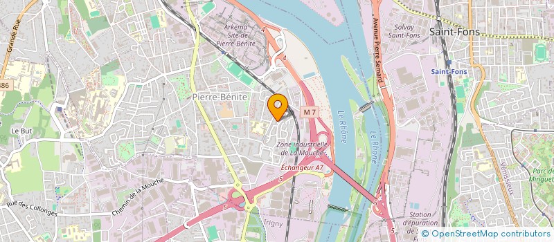 localisation de l'entreprise SCI DIANE INVEST'  OULLINS-PIERRE-BENITE