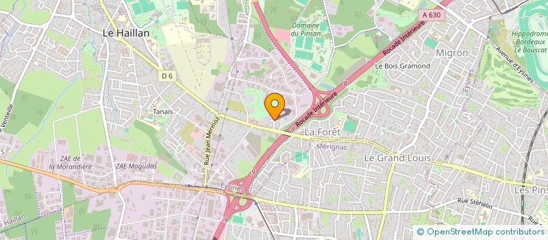 localisation de l'entreprise SCI DIANE-LIMANCET  EYSINES