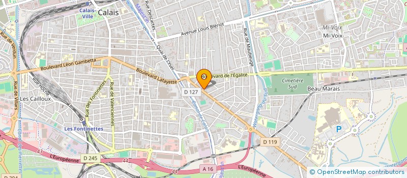 localisation de l'entreprise SCI DIANN  CALAIS