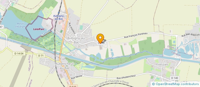 localisation de l'entreprise SCI DIANOU à AUBIGNY-AU-BAC