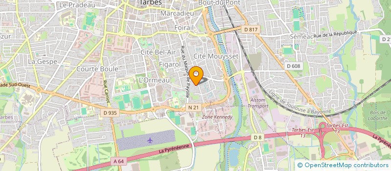 localisation de l'entreprise SCI DIAPASON  TARBES