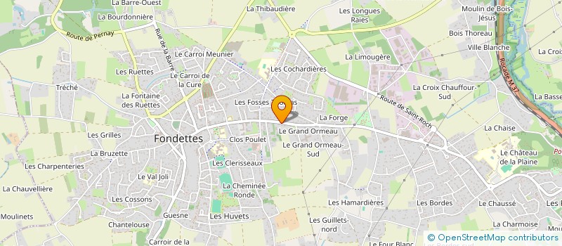 localisation de l'entreprise SCI DIAPASON à FONDETTES
