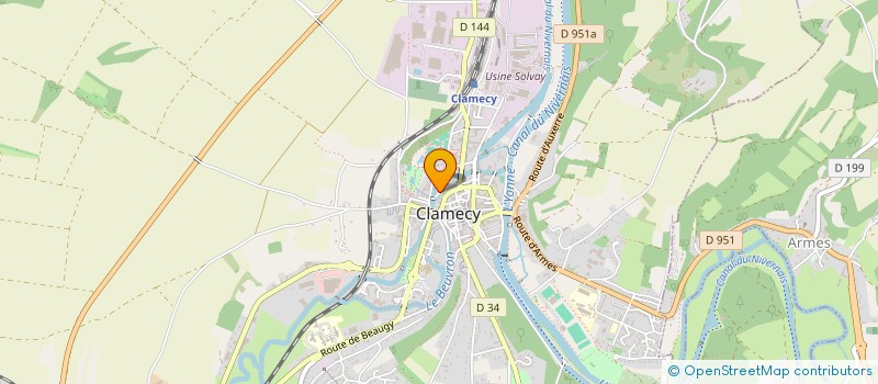 localisation de l'entreprise SCI DIAS à CLAMECY