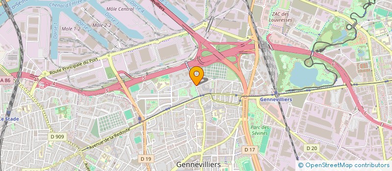 localisation de l'entreprise SCI DIAS à GENNEVILLIERS