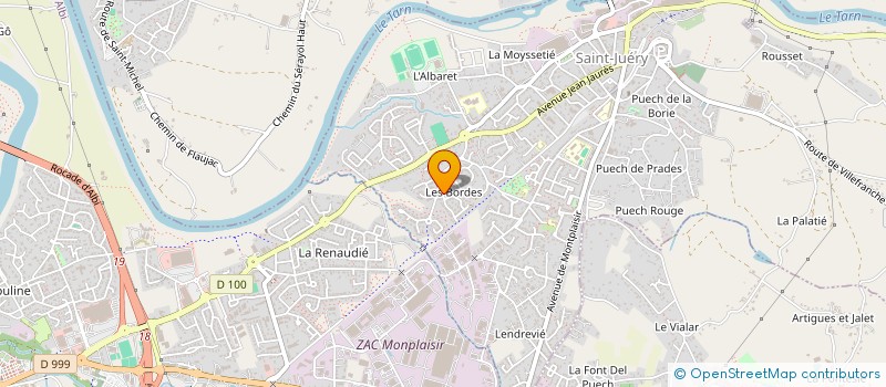 localisation de l'entreprise SCI DIASTHEME  SAINT-JUERY