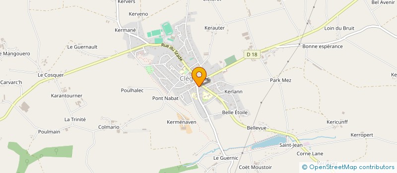 localisation de l'entreprise SCI DIATONIC  CLEGUEREC