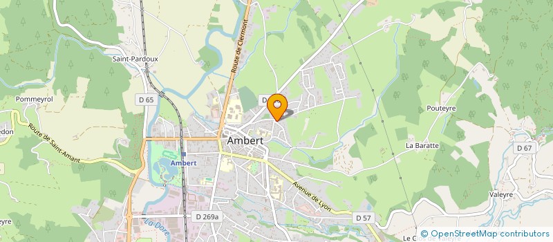 localisation de l'entreprise SCI DIATUS  AMBERT