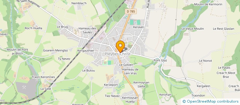 localisation de l'entreprise SCI DIAZ  PLEYBER-CHRIST