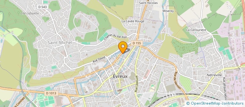 localisation de l'entreprise SCI DIB  EVREUX