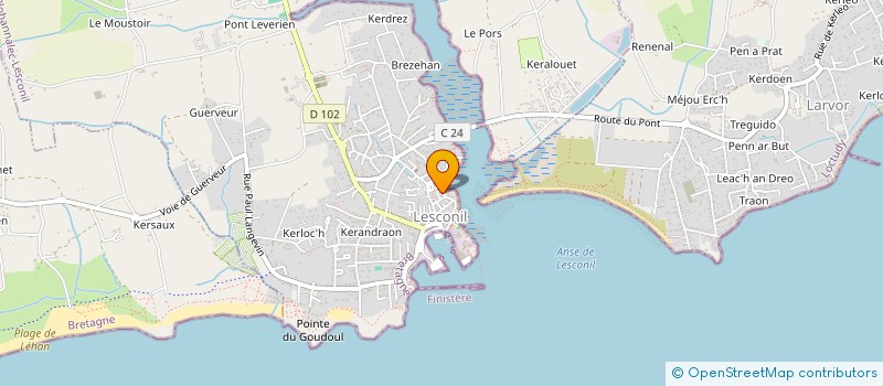 localisation de l'entreprise SCI DIBEN  PLOBANNALEC-LESCONIL