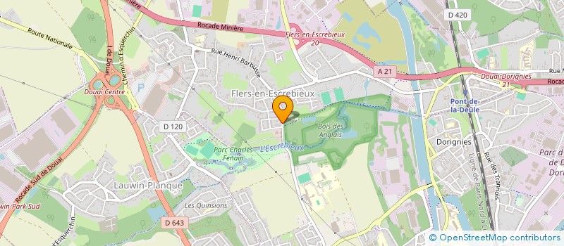 localisation de l'entreprise SCI DIBIMMO  FLERS-EN-ESCREBIEUX