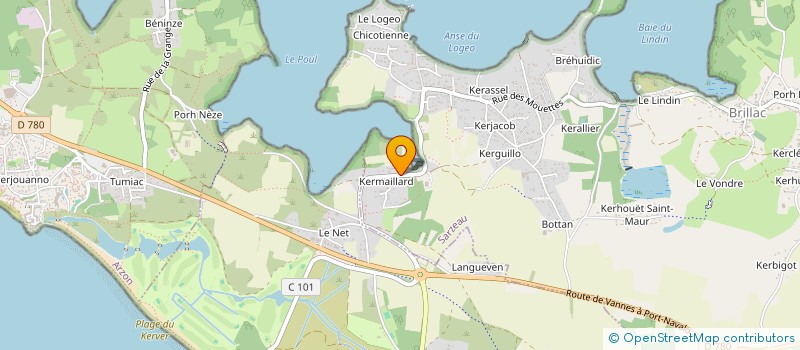 localisation de l'entreprise SCI DICAT  SARZEAU