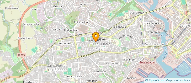 localisation de l'entreprise SCI DICHAL  BREST