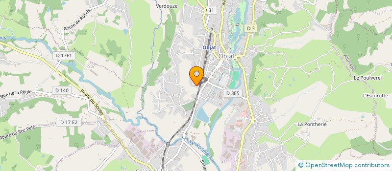 localisation de l'entreprise SCI DICHAMP JOEL  OBJAT