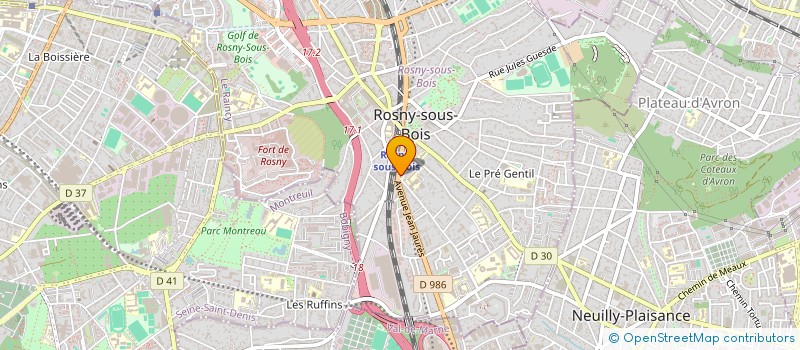 localisation de l'entreprise SCI DICHTERLIEBE à ROSNY-SOUS-BOIS