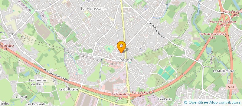 localisation de l'entreprise SCI DICK & ASSOCIES  REZE