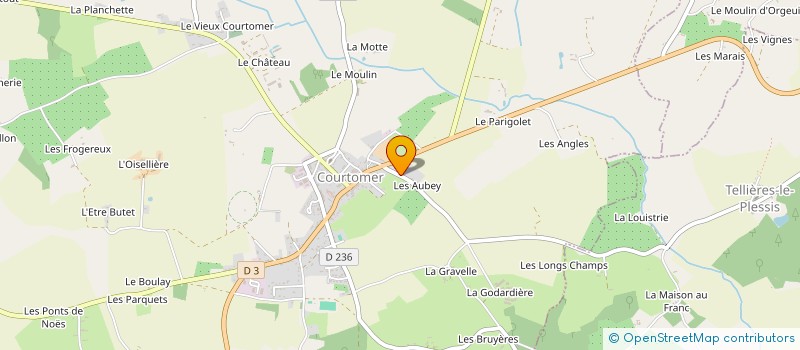 localisation de l'entreprise SCI DICOR à TELLIERES-LE-PLESSIS