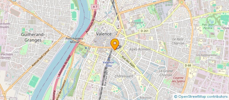 localisation de l'entreprise SCI DICOVERY à VALENCE