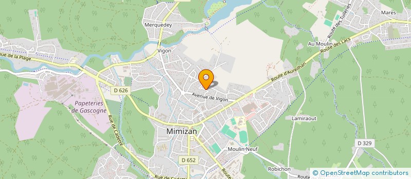 localisation de l'entreprise SCI DICRI  MIMIZAN