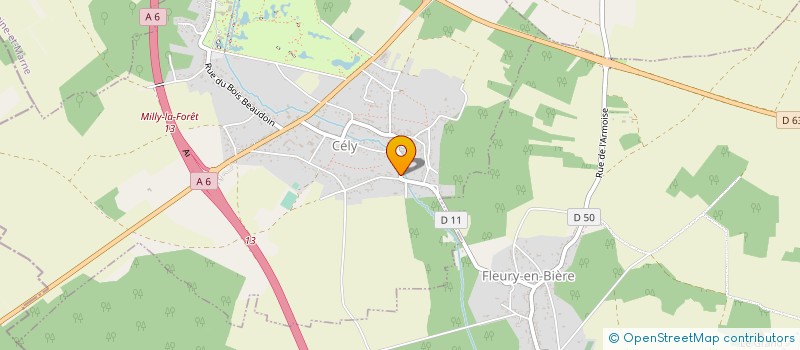 localisation de l'entreprise SCI DICTA  CELY