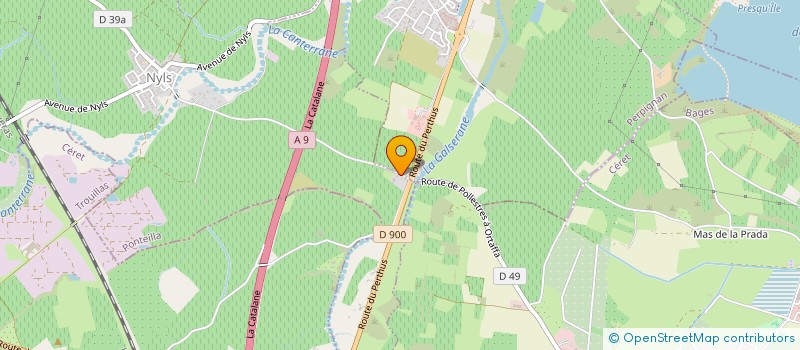 localisation de l'entreprise SCI DIDACO  POLLESTRES