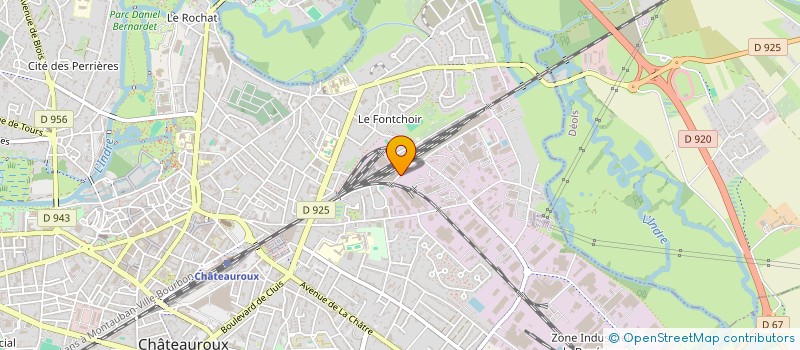 localisation de l'entreprise SCI DIDBL  CHATEAUROUX