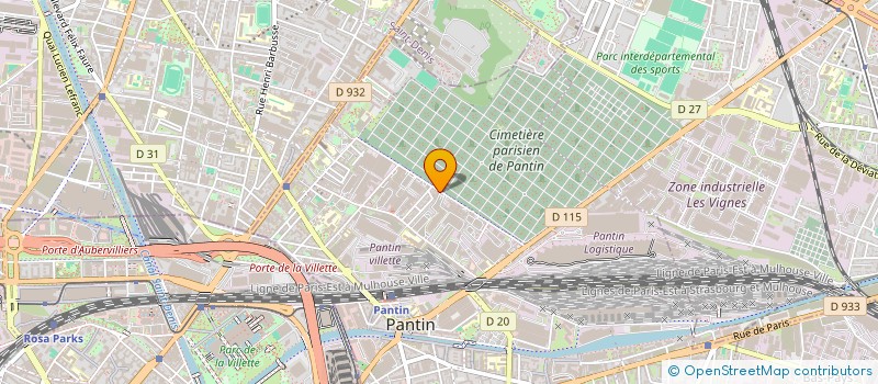 localisation de l'entreprise SCI DIDEROT à PANTIN