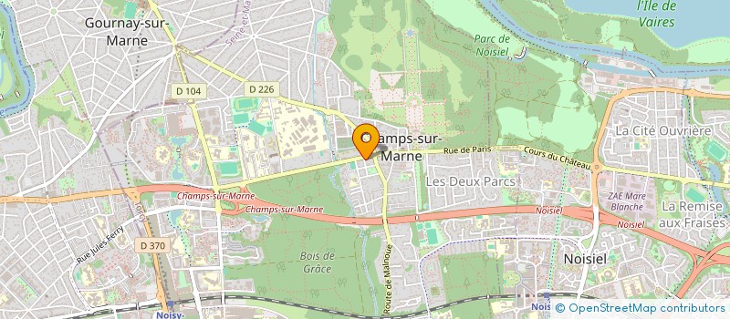 localisation de l'entreprise SCI DIDEROT CHAMPS  CHAMPS-SUR-MARNE