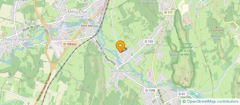 localisation de l'entreprise SCI DIDIER BEZIN  COURBOUZON