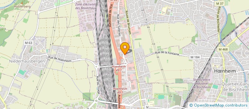 localisation de l'entreprise SCI DIDIER BITTLER DIFFUSION  SOUFFELWEYERSHEIM