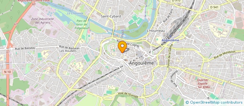 localisation de l'entreprise SCI DIDIER HOUY ET FILS à ANGOULEME
