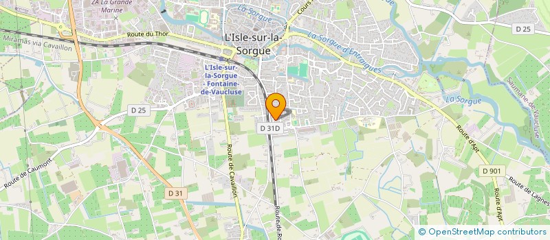 localisation de l'entreprise SCI DIDOLUBERON  L'ISLE-SUR-LA-SORGUE