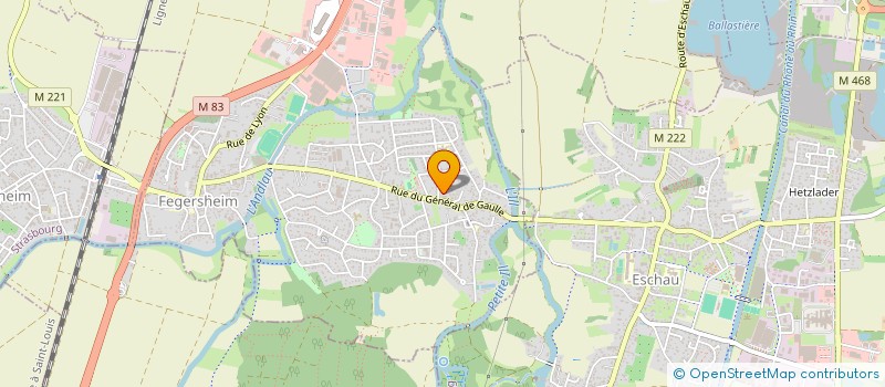 localisation de l'entreprise SCI DIEBO  FEGERSHEIM